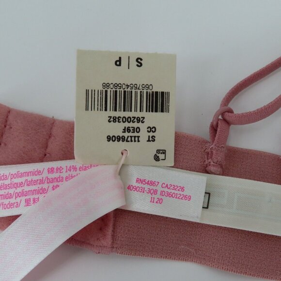 PINK Victorias Secret Small Lace Bralette V Neck Floral Flower Bra Strappy NEW - Picture 13 of 15